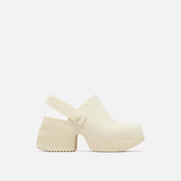 NEW Sorel Ona Streetworks Heeled Clogs in Honey White For Women 825 5s3 - Picture 8 of 14